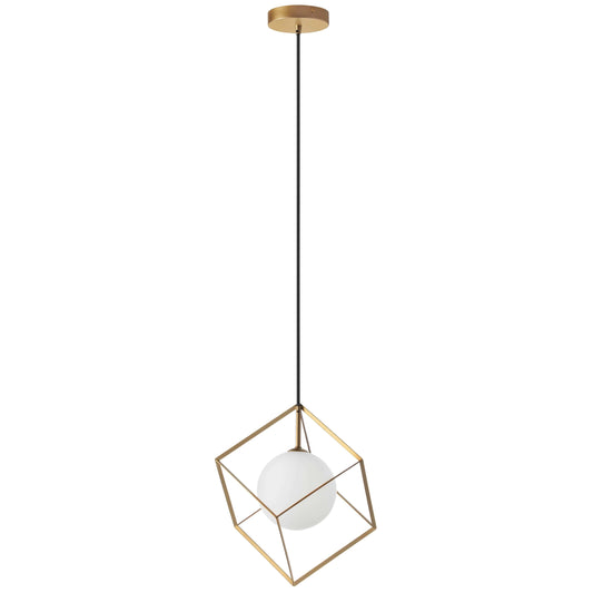 Dainolite 1 Light Halogen Pendant Gold Finish - Renoz