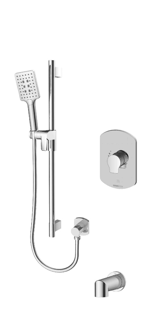 Ensemble de douche à pression équilibrée à deux fonctions Tenzo - GAPB22R-1102-XX