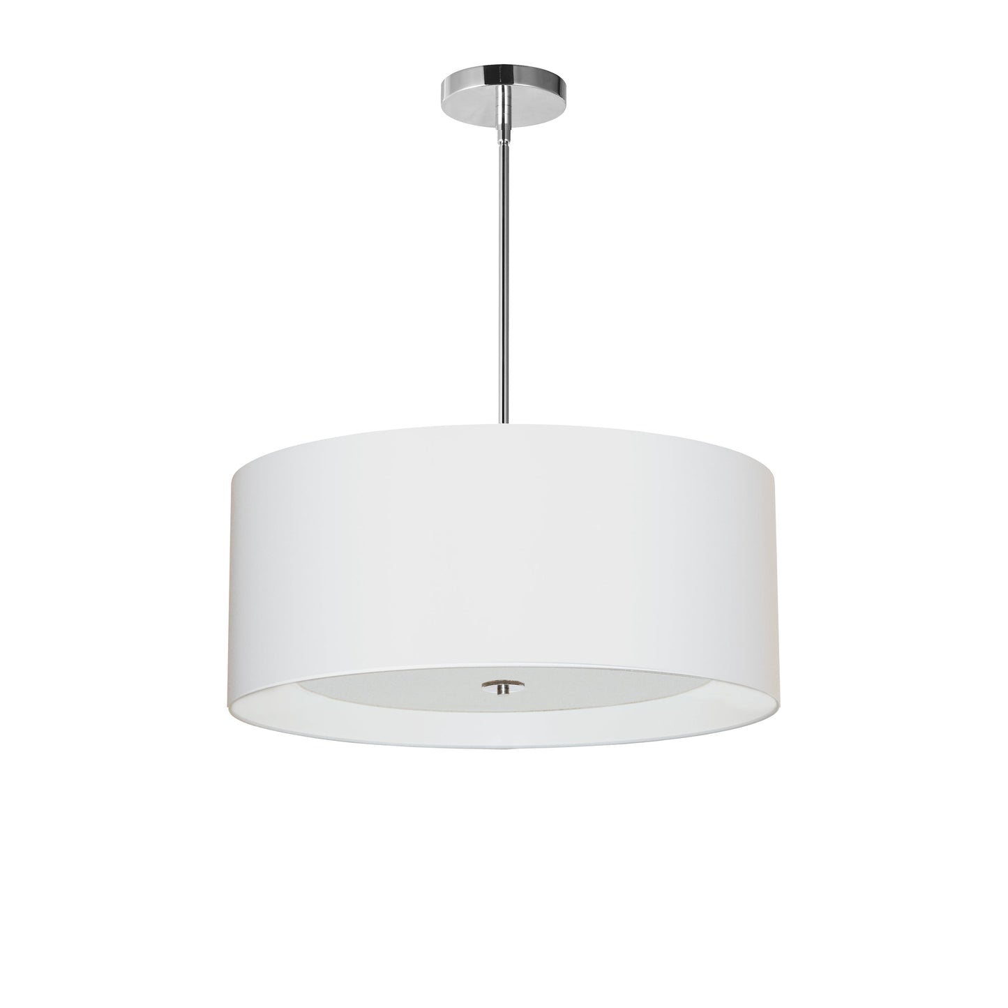 Dainolite 4 Light Helena Pendant Polished Chrome White with White Diffuser - Renoz