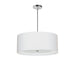 Dainolite 4 Light Helena Pendant Polished Chrome White with White Diffuser - Renoz