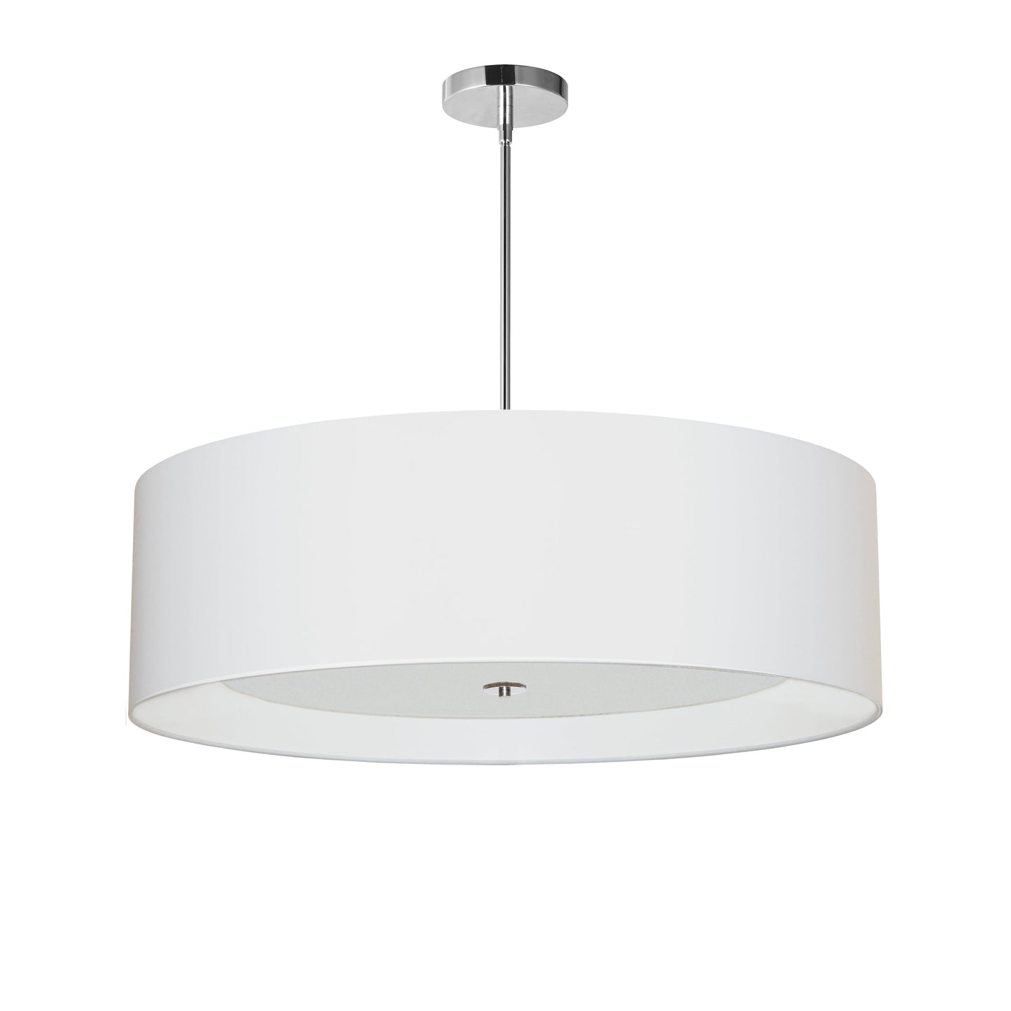 Dainolite 4 Light Helena Pendant Polished Chrome White with White Diffuser - Renoz