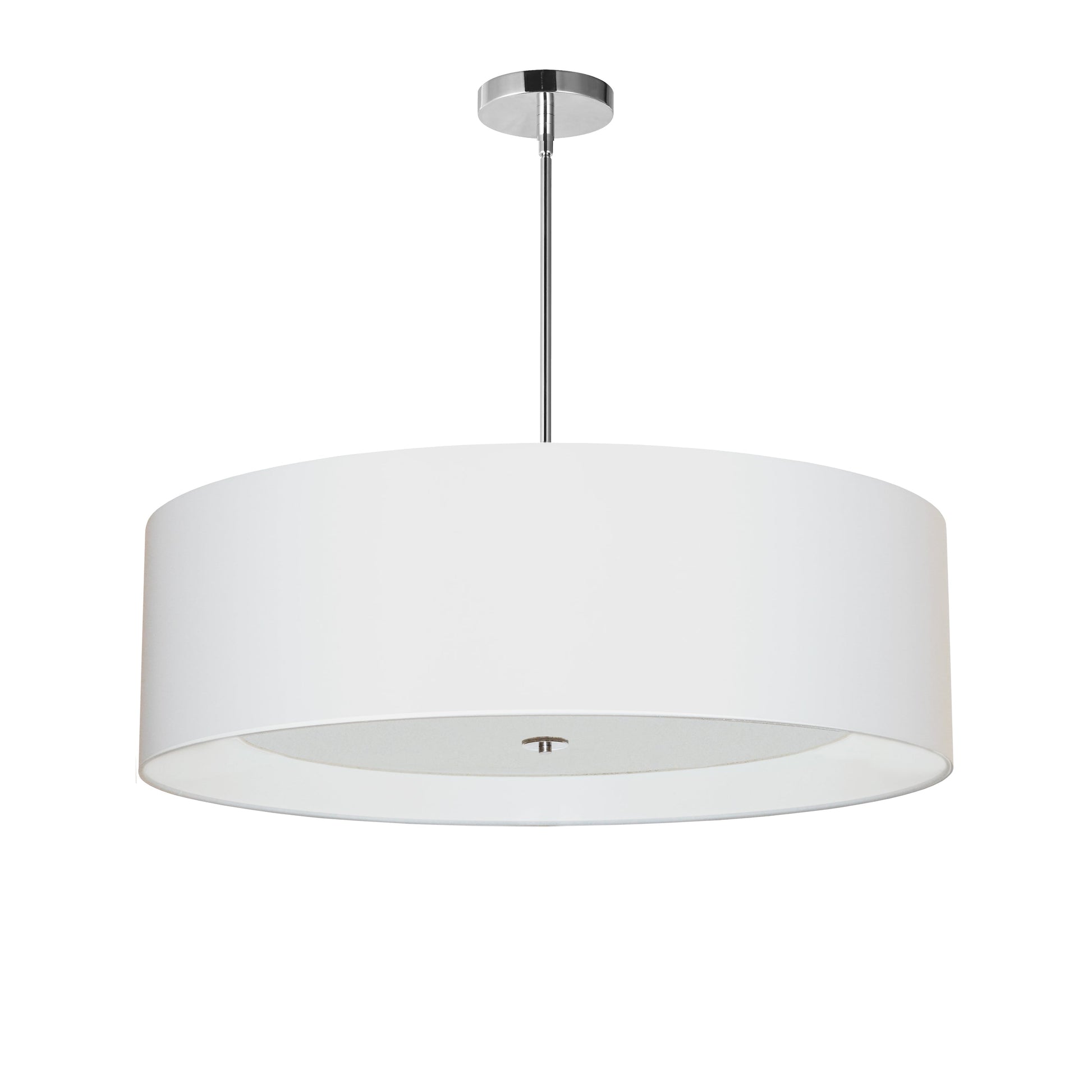 Dainolite 4 Light Helena Pendant Polished Chrome White with White Diffuser - Renoz