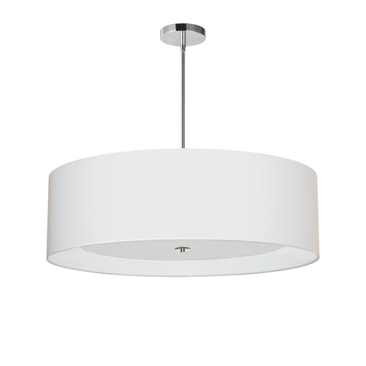 Dainolite 4 Light Helena Pendant Polished Chrome White with White Diffuser - Renoz