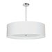 Dainolite 4 Light Helena Pendant Polished Chrome White with White Diffuser - Renoz