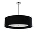 Dainolite 4 Light Helena Pendant Polished Chrome Black with White Diffuser - Renoz