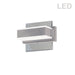 Dainolite 1-Light LED Wall Vanity Light in Polished Chrome Finish - Renoz