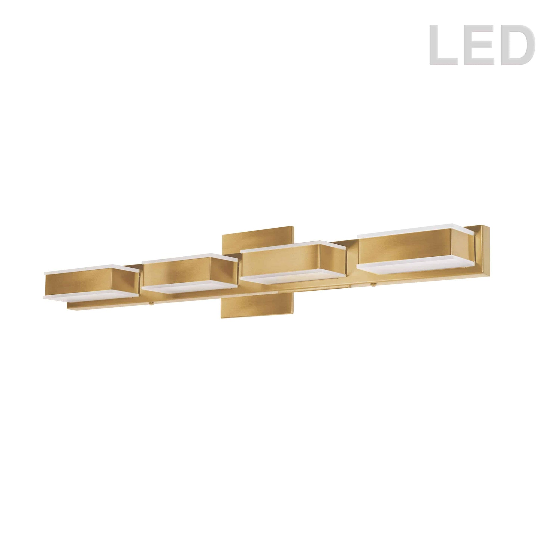 Dainolite 4 Light LED Wall Vanity Gold Finish - Renoz