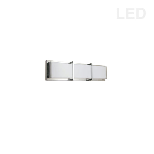 Dainolite 15W Polished Chrome Vanity Light w/ White Acrylic Diffuser - Renoz