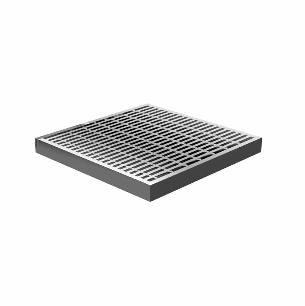 Zitta C1 Square Stainless Steel Grate 8" x 8" Shower Drain Cover - Renoz