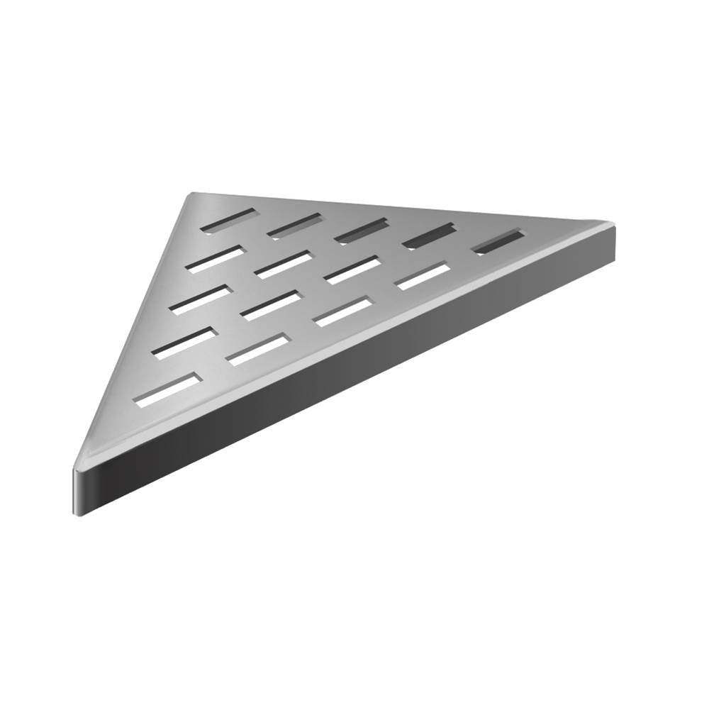 Zitta A2 Triangular Stainless Steel Grate 8" x 8" Shower Drain Cover - Renoz