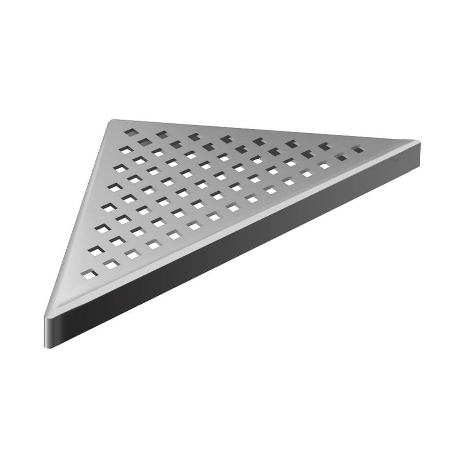 Zitta A1 Triangular Stainless Steel Grate 6" x 6" Shower Drain Cover - Renoz