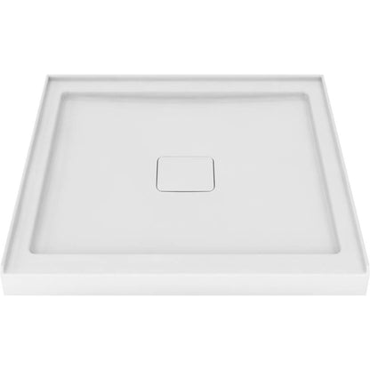 Zitta Shower Tray Square Built in 36" x 36" Shower Base White - Renoz