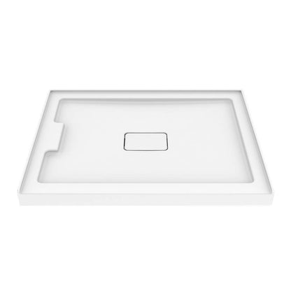 ZITTA Shower tray column left flange 48x36 white - Renoz