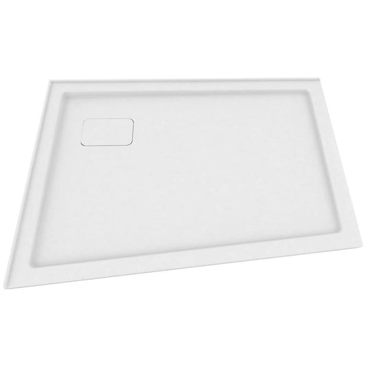 ZITTA Shower tray angle left flange 42x54x36 white - Renoz