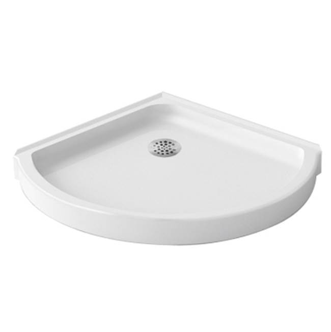 ZITTA Shower tray corner 36x36 white - Renoz