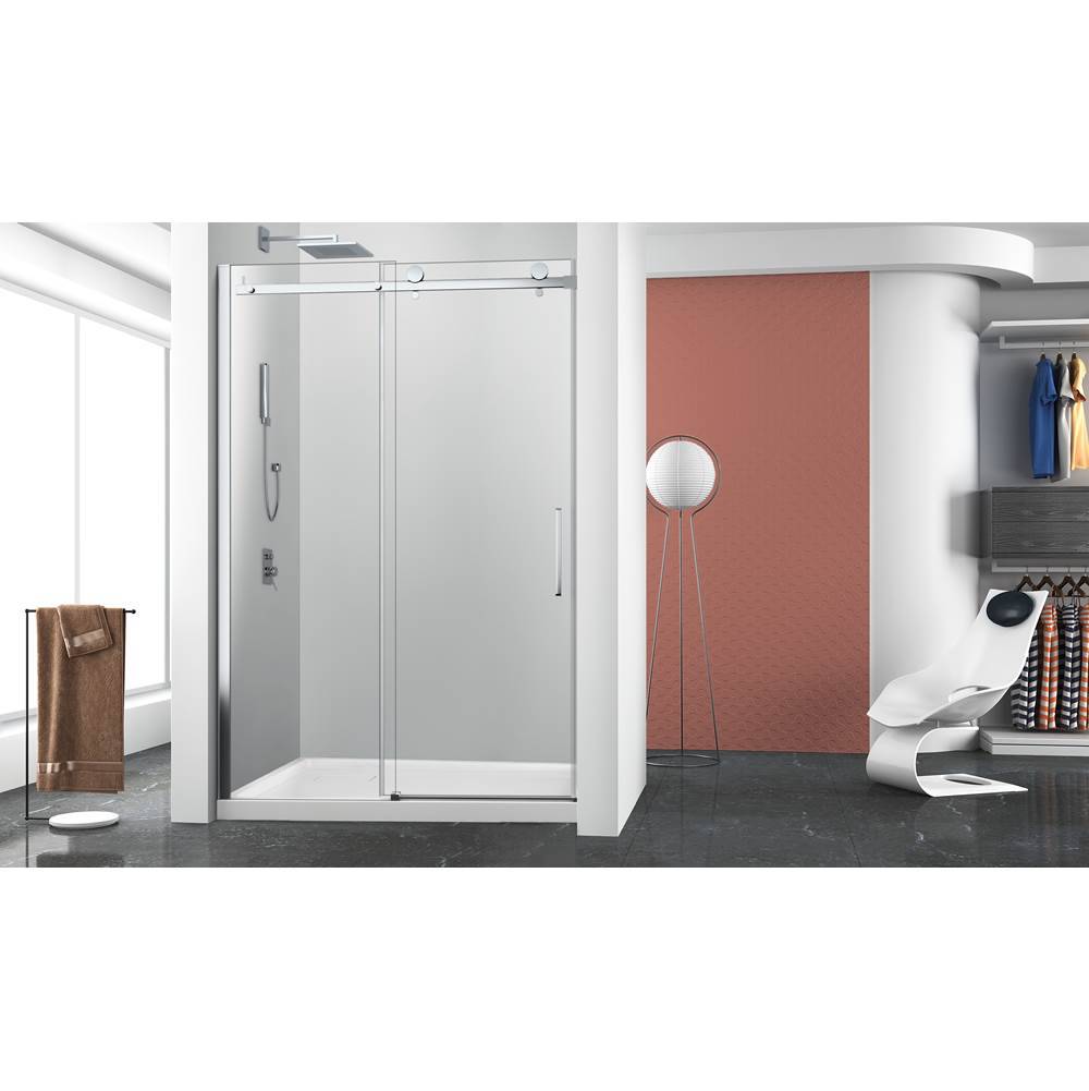 Zitta Bellini 60" Clear Straight Shower Door - Renoz