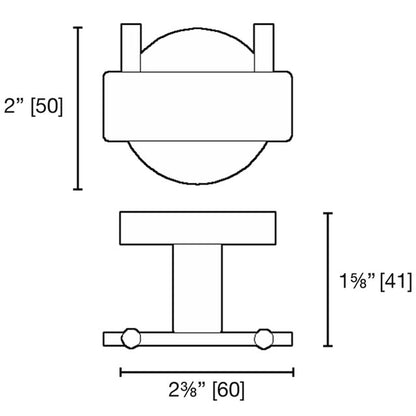 Laloo Ash Double Robe Hook A6982