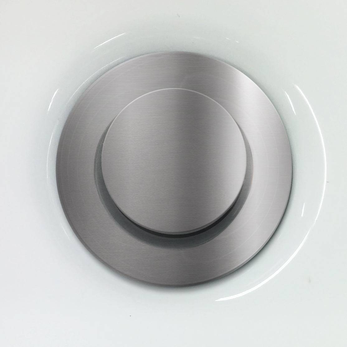 Kalia Pop Up Drain With Overflow Assembly with 35.5mm Cap- Pure Nickel PVD - Renoz