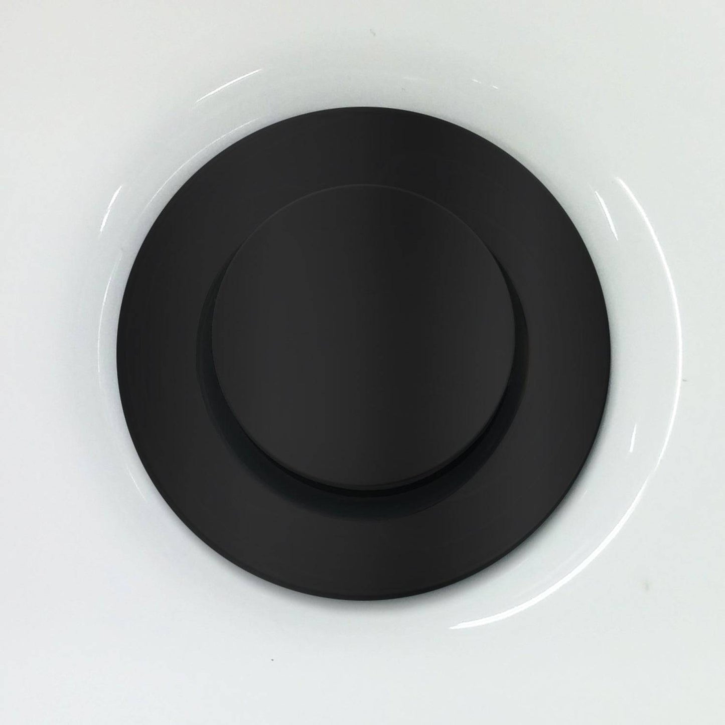 Kalia Pop Up Drain With Overflow Assembly with 35.5mm Cap- Matte Black - Renoz