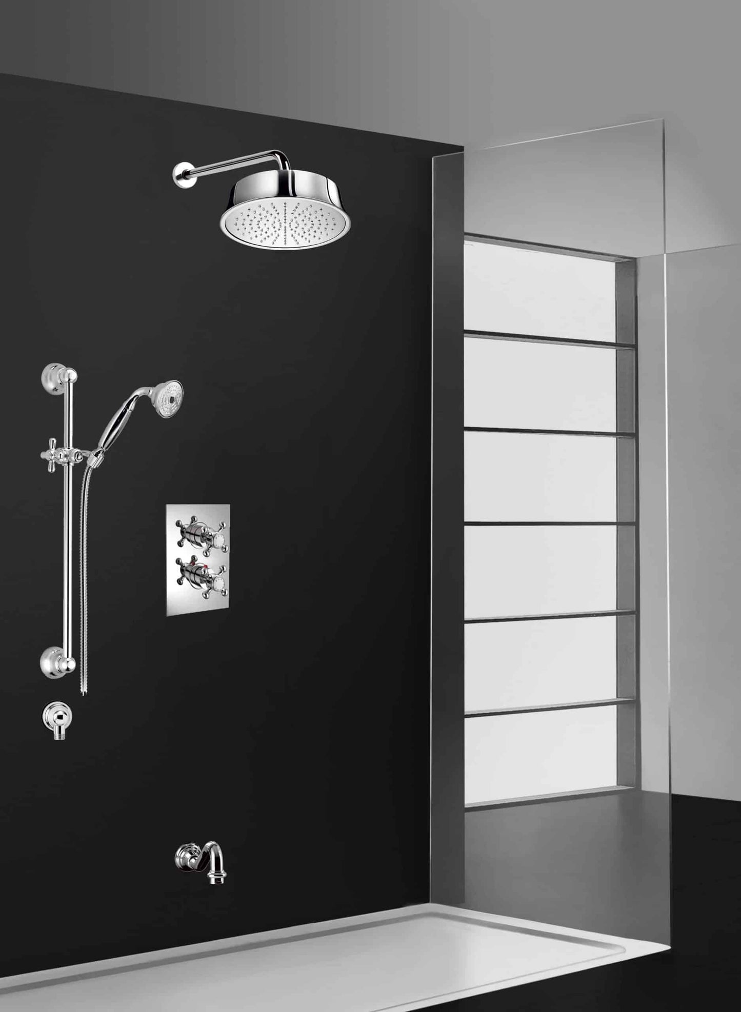 PierDeco Palazzani Adams 10 Shower Kit - Renoz