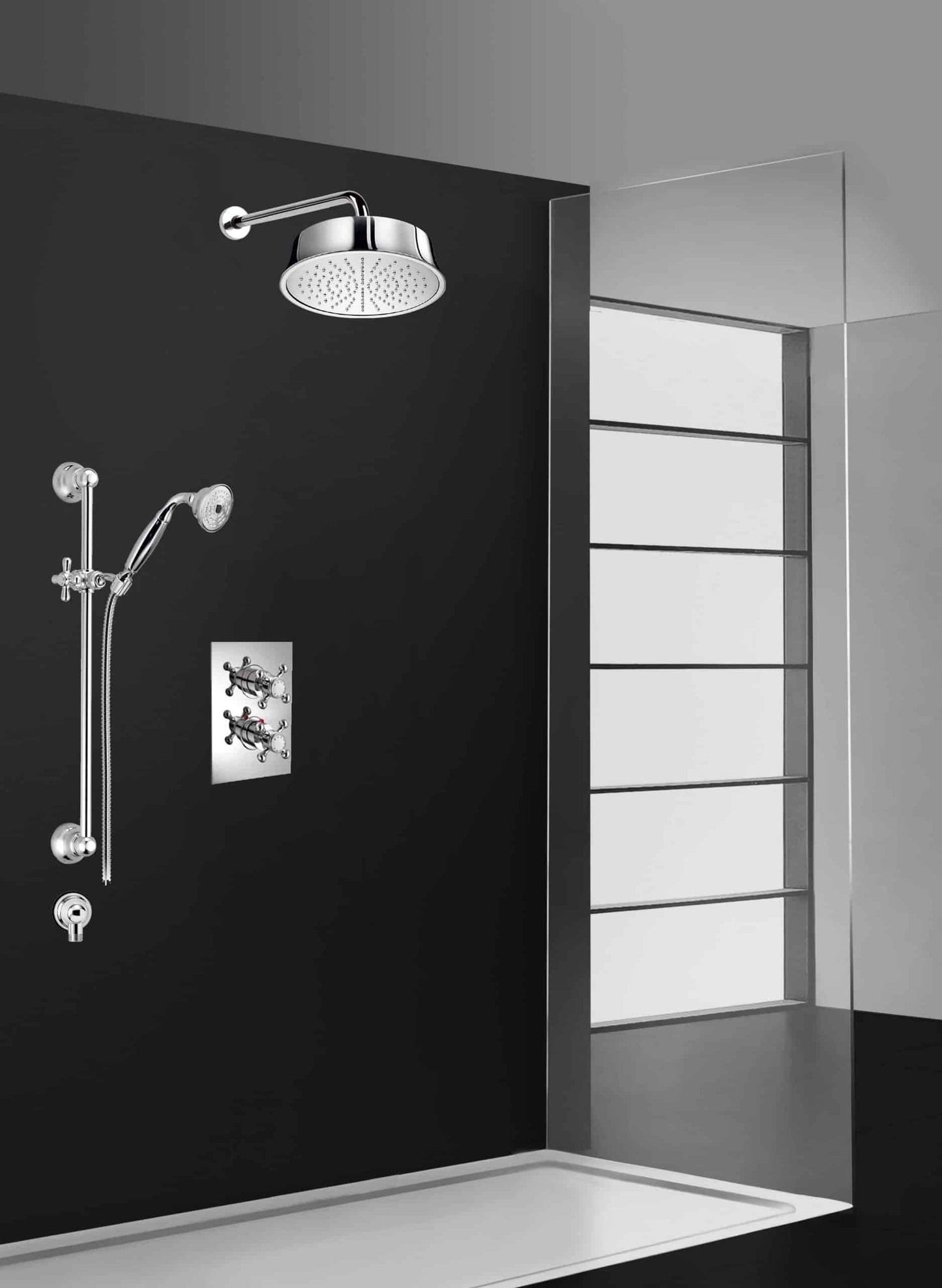 PierDeco Palazzani Adams 8 Shower Kit - Renoz