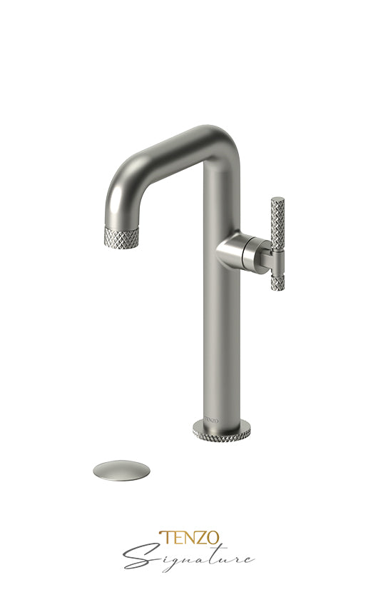 Robinet de lavabo monotrou haut 10H Tenzo BELLACIO -C avec drain