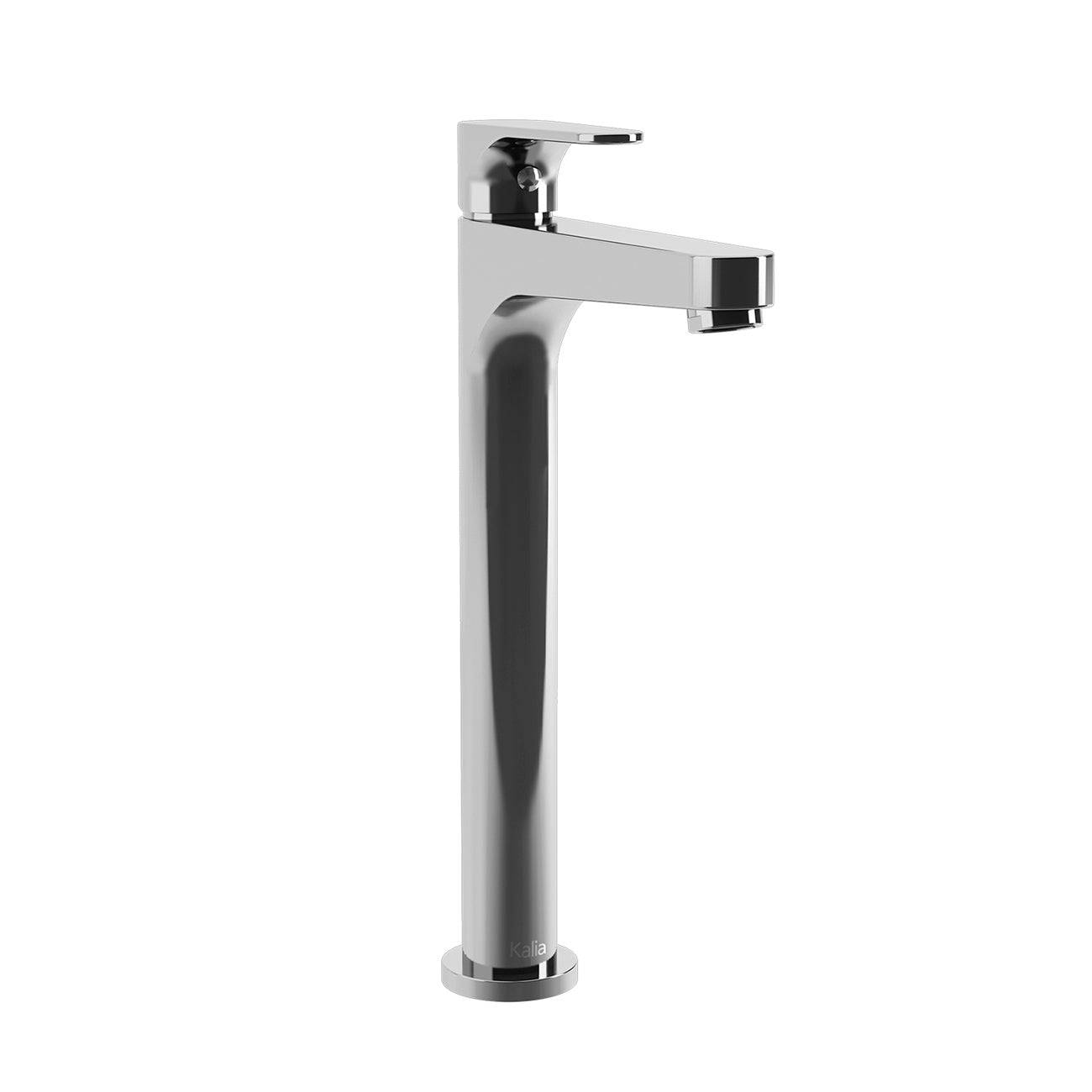 Kalia KONTOUR 11.37" Tall Single Hole Lavatory Bathroom Vessel Faucet- Chrome - Renoz