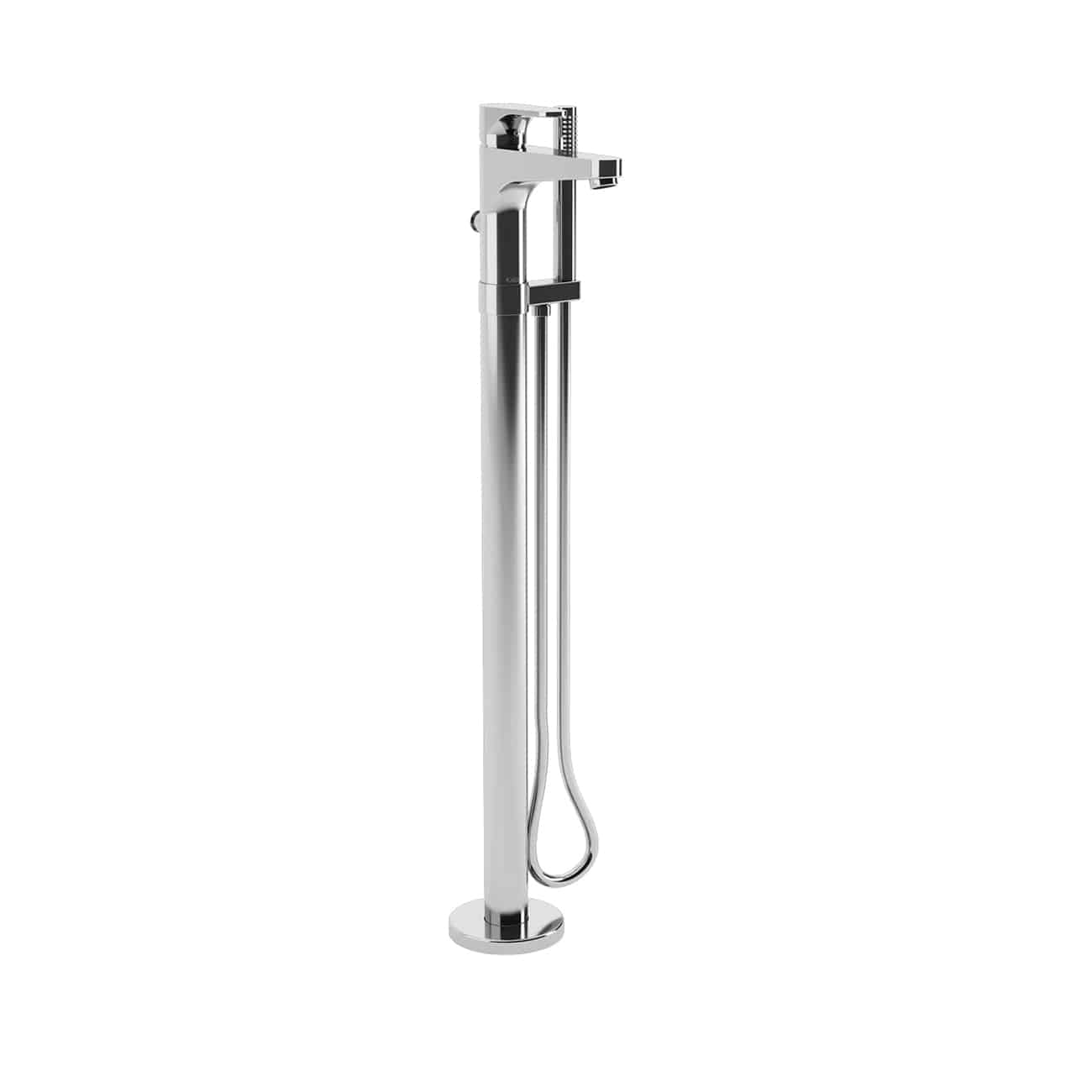 Kalia KONTOUR 37" Floor Mount Tub Filler Bathtub Faucet with Hand Shower- Chrome - Renoz