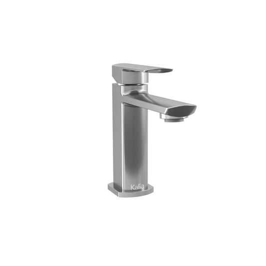 Kalia GRAFIK 5.75" Single Hole Lavatory Bathroom Faucet with Pop up Drain - Pure Nickel PVD - Renoz