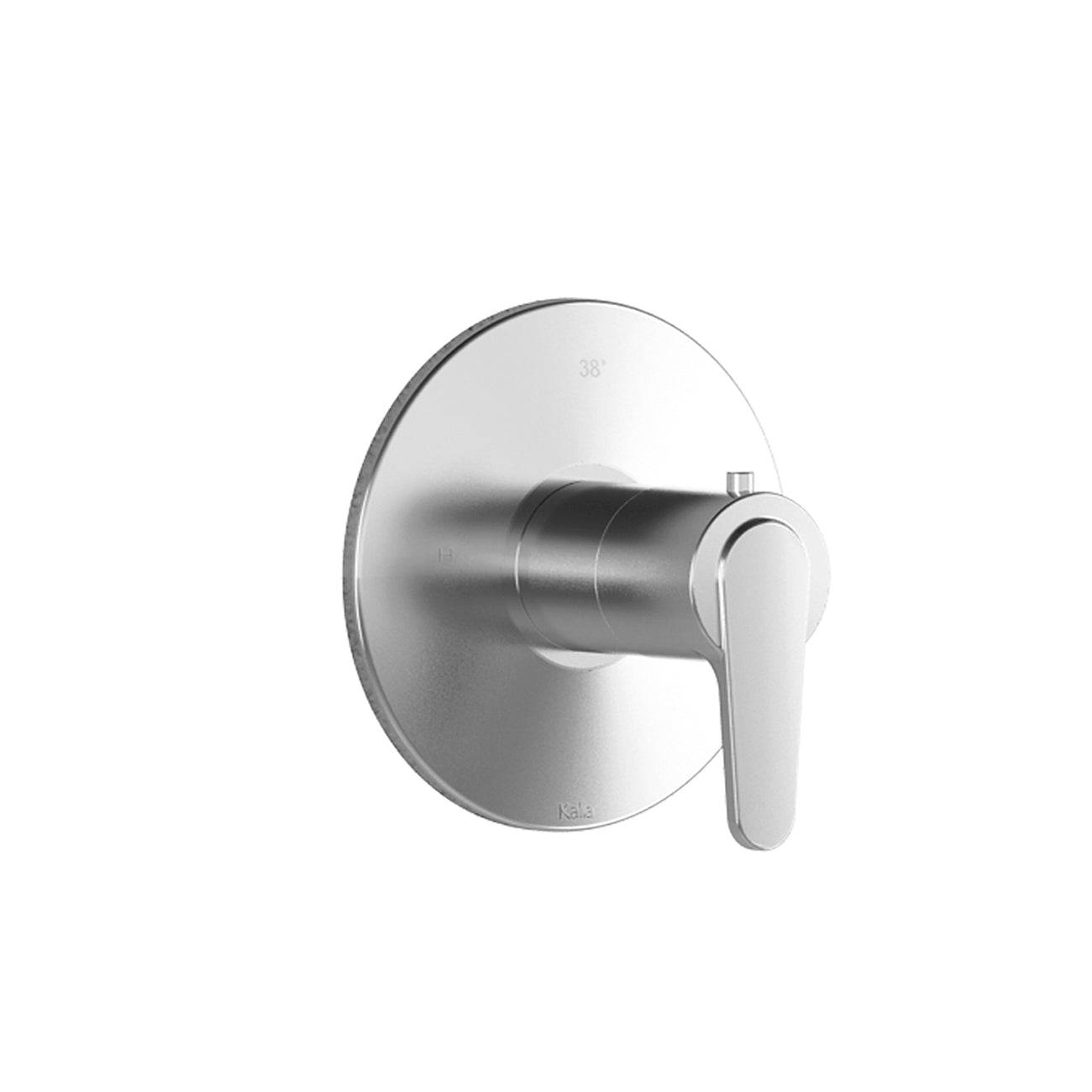 Kalia KONTOUR 3/4" Thermostatic Valve and Decorative Trim- Chrome - Renoz