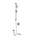 Kalia KONTOUR PB2 (Valve Not Included) Pressure Balance Tub and Shower Kit System- Chrome - Renoz