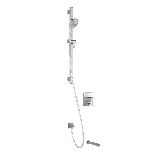 Kalia GRAFIK PB2 Pressure Balance Tub and Shower Kit System- Chrome - Renoz