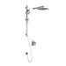 Kalia GRAFIK TCD1 PLUS AQUATONIK T/P Coaxial Shower System with Wall Arm- Chrome - Renoz