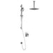 Kalia GRAFIK TCD1 PLUS AQUATONIK T/P Coaxial Shower System with Vertical Ceiling Arm- Chrome - Renoz