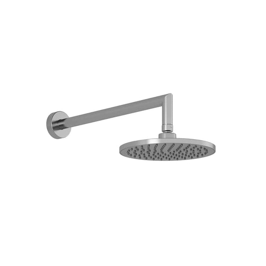 Kalia KONTOUR 8" Round Rain Shower Head and 90 Degrees Wall Arm- Chrome - Renoz