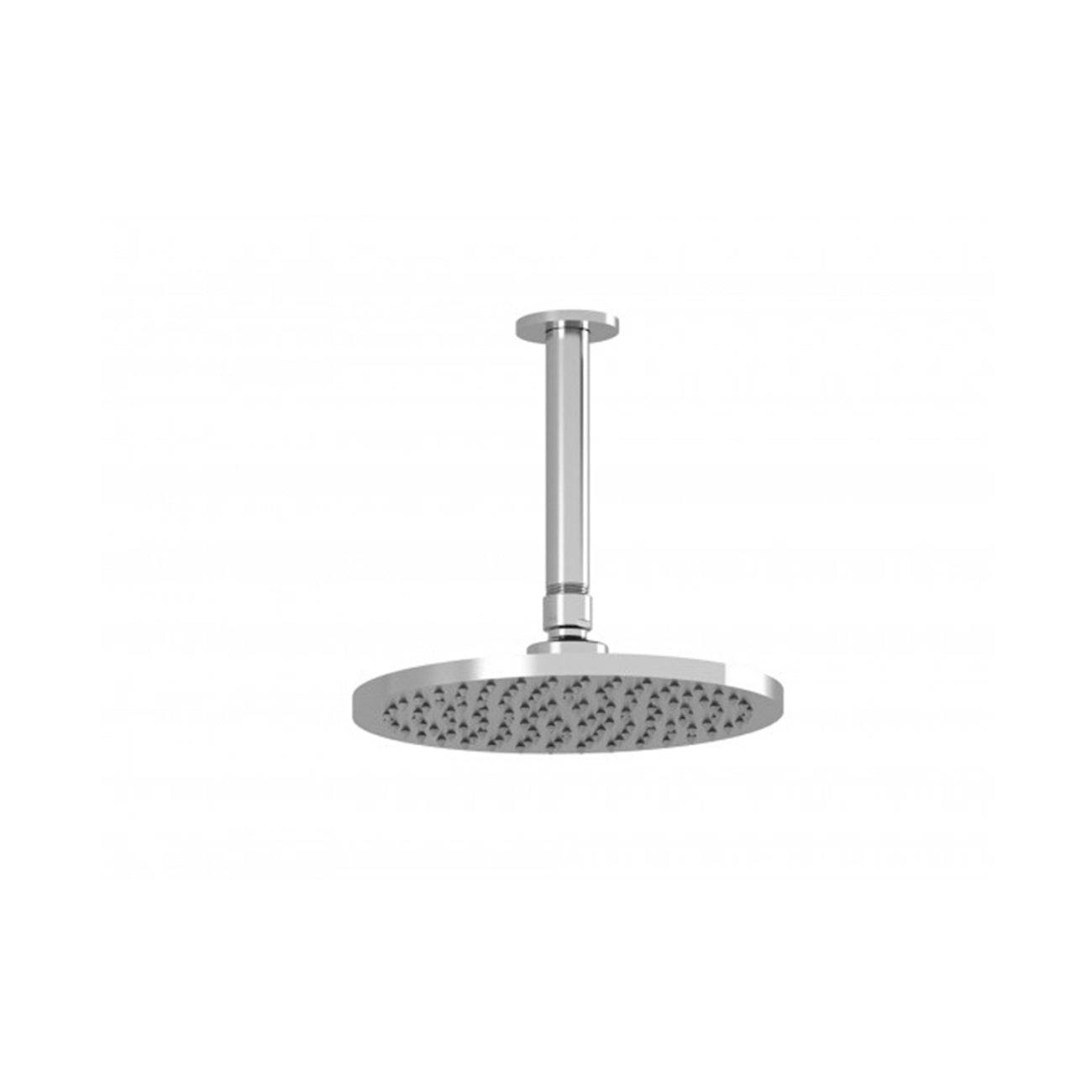 Kalia KONTOUR 8" Round Rain Shower Head and Vertical Ceiling Arm- Chrome - Renoz