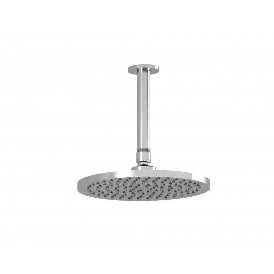 Kalia KONTOUR PLUS 10" Round Rain Shower Head and Vertical Ceiling Arm- Chrome - Renoz