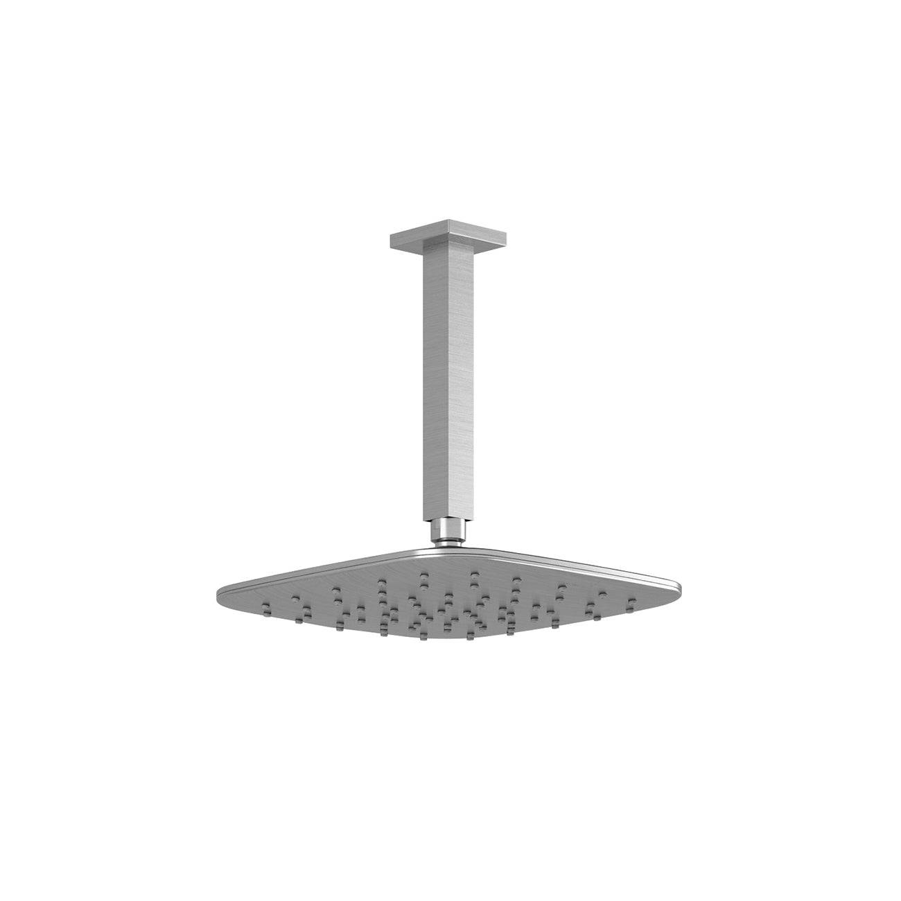 Kalia GRAFIK PLUS 10" Square Rain Shower Head and Vertical Ceiling Arm- Chrome - Renoz