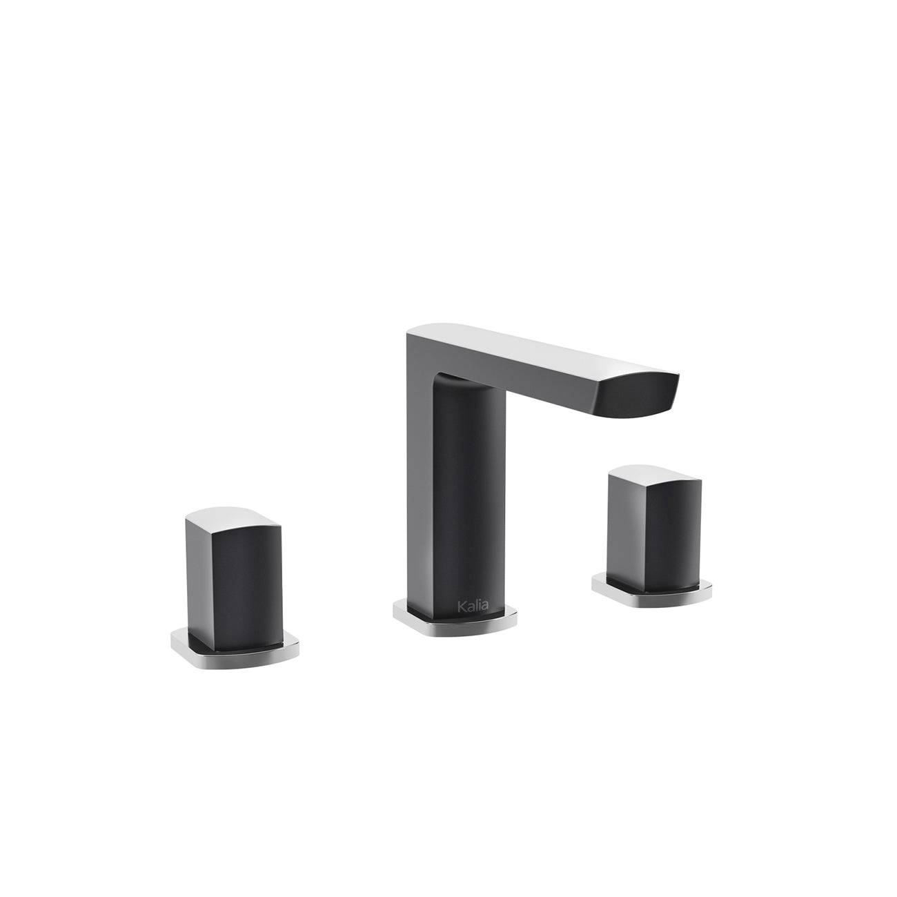 Kalia GRAFIK 5" Widespread Lavatory Bathroom Faucet- Chrome/Black - Renoz