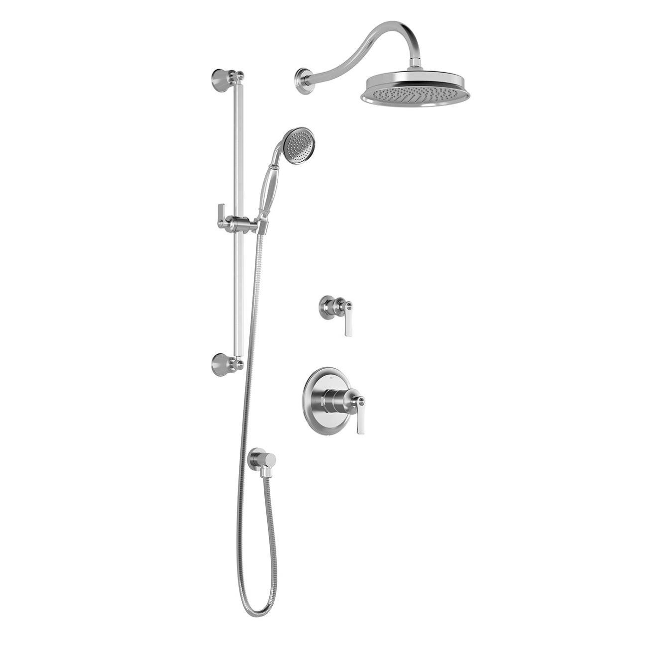 Kalia RUSTIK TD2 AQUATONIK T/P Shower System with Wall Arm (BF1513) - Renoz