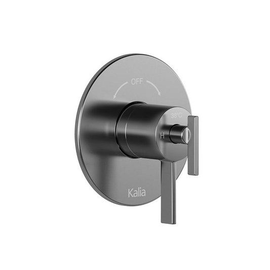 Kalia RoundOne 2-Way AQUATONIK Type T/P 1/2" Coaxial Valve with Diverter and Round Decorative Trim (BF1585) - Renoz