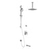 Kalia GRAFIK TD3 PLUS AQUATONIK T/P Shower System Vertical Ceiling Arm- Chrome - Renoz