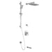 Kalia GRAFIK TD3 PREMIA AQUATONIK T/P Shower System with Wall Arm- Chrome - Renoz