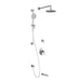 Kalia KONTOUR TD3 AQUATONIK T/P Shower System with Wall Arm- Chrome - Renoz