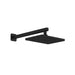 Kalia SquareOne 260mm x 188mm (10 ¼'' x 7 ⅜'') Rainhead and 90 Degrees Wall Arm- Matte Black - Renoz