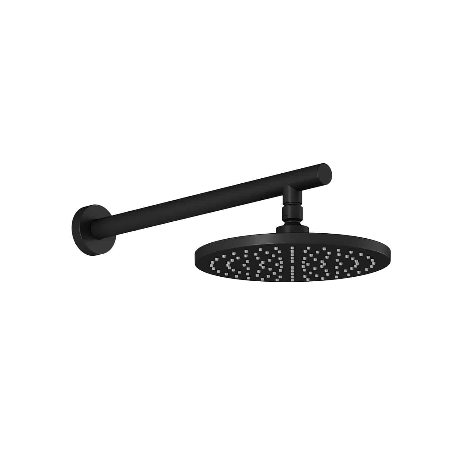 Kalia RoundOne 220mm (8 ⅝'') Rainhead and 90 Degrees Wall Arm- Matte Black - Renoz