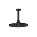 Kalia RoundOne 220mm (8 ⅝'') Rainhead and Vertical Ceiling Arm- Matte Black - Renoz