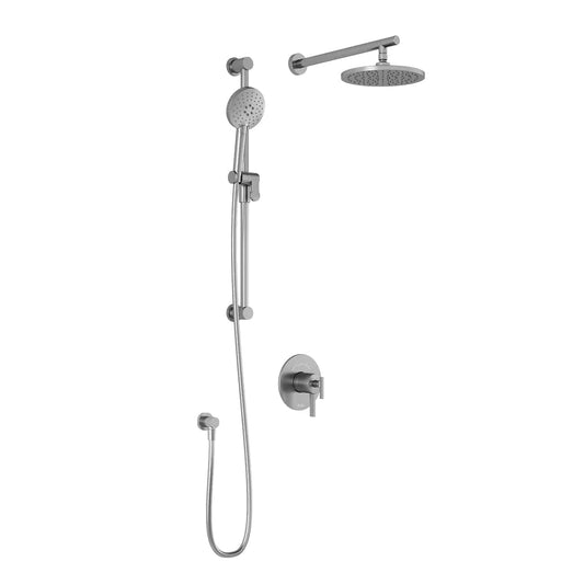 Kalia RoundOne TCD1 AQUATONIK T/P Coaxial Shower System with Wall Arm (BF1636) - Renoz