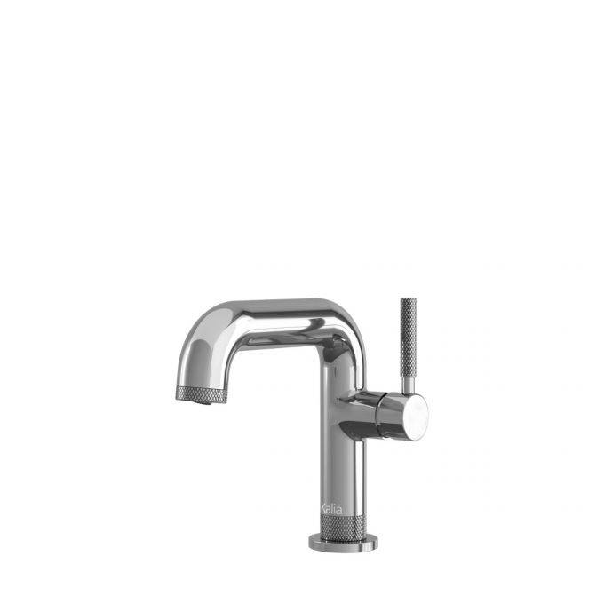 Kalia PRECISO 6 3/8" 162mm Single Hole Bathroom Faucet With Pop Up Drain and Overflow- Chrome - Renoz