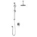 Kalia PRECISO TCD1 AQUATONIK T/P Coaxial Shower System with Vertical Ceiling Arm- Chrome - Renoz